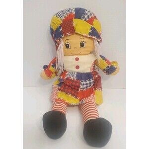 Vintage Circus Circus Patchwork Girl Plush Freckles Tights 20" RARE
